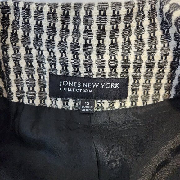Jones New York Women's Black and White Jacket Size 12 - Picture 11 of 14